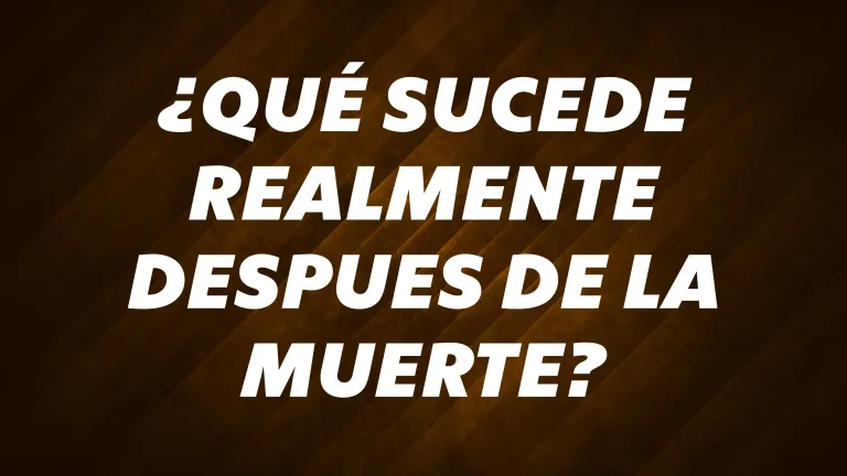 ¿Qué sucede realmente después de la muerte?