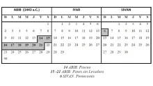 Calendario.