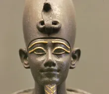 The Egyptian god Osiris statue.