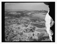 Vista aérea del Monte de Moriah (Aproximadamente 1946)