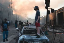 Secuelas de disturbios en Minneapolis, 28 de mayo