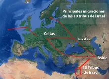 Mapa sobre el orígen de Alemania