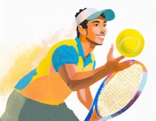 En el tenis, la pelota no debe rebotar dos veces