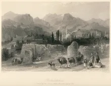 Ilustración de 1836, sobre la antigua Filadelfia, un próspero centro comercial oriental.