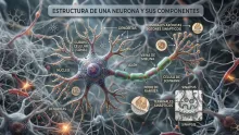 Partes de una neurona.