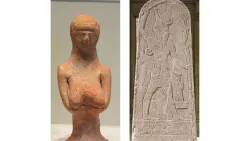 Figura de Asera y relieve de Baal.