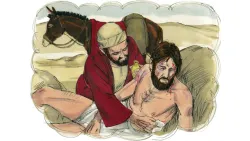 El samaritano actuó conforme a los mandamientos de Dios.