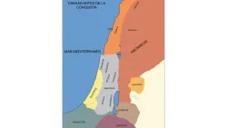 La región de Palestina antes de la conquista.