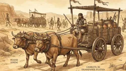 Ilustración de un carro filisteo.