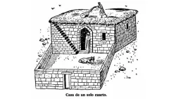 Casa sencilla de un piso.