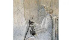 Darío I ("el Grande") con su cetro.