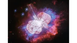 Representación de una explosión cósmica, algo semejante a lo que originaría el Big Bang.