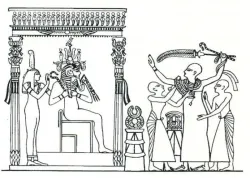 Grabado Tumba del visir Paser 1300 a.C.