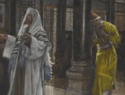 El fariseo hacía internamente esta oración: “Oh, Dios, te doy gracias de que no soy como el resto de los hombres” (Lc 18:11). Jesús condenaba con frecuencia la ostentosa devoción de los fariseos.