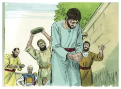 Esteban es apedreado por su discurso