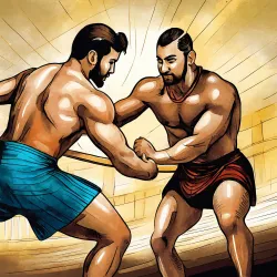 La lucha era un deporte nacional