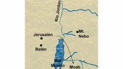 Mapa de Belén y Jerusalén.