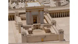 Representación del templo construido por Salomón.
