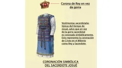 Coronación simbólica del sacerdote Josué.